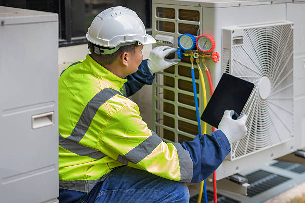 Professional Hvac technician working in Burlington, NC